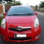 Jual Toyota Yaris E AT 2010 Merah Low KM Plat F