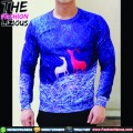 Sweater Abstract Blue