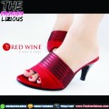 Sepatu High Heels Wanita Import - Red Wine BAT-1236 Red