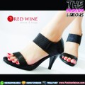 Sepatu High Heels Wanita Import - Red Wine BAT-1253 Black