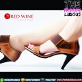 Sepatu High Heels Wanita Import - Red Wine BAT-1253 Brown