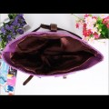 Tas Fashion Wanita - Dual Pocket Belt Slingbag Purple