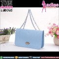 Tas Fashion Wanita - Lovely Blue Chain Rhombus Bag