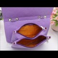 Tas Fashion Wanita - Lovely Purple Chain Rhombus Bag