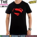 Kaos Superman Logo Karet - Black