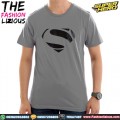 Kaos Superman Logo Karet - Grey