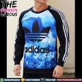 Sweater Pria Import - Adidas Blue Ocean