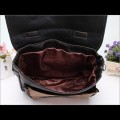 Tas Wanita Fashion - Dualbelt Black Brown Slingbag