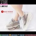 Sepatu Wanita Import Premium - Red Wine B1509 Silver