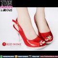 Sepatu High Heels Wanita Import - Red Wine B907