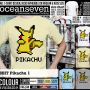 Tshirt 8Bit Pokemon &amp; Pikachu