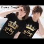 Kaos Couple - Crown Black