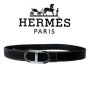 Ikat Pinggang Pria Import - Hermes Oval Black