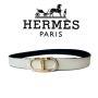 Ikat Pinggang Pria Import - Hermes Oval White