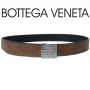 Ikat Pinggang Bottega Veneta Brown Silver