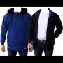 Jaket Pria Import - Reverseable Parasut Fleece Blue Black