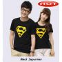 Kaos Couple Black Superman