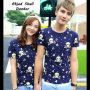 Kaos Couple - Abjad Skull Donker