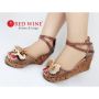 Sepatu Wanita Import - Red Wine P532