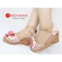 Sepatu Wanita Import - Red Wine P532