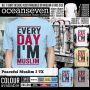 Kaos Peaceful Muslim 1 s.d 3