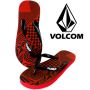 Sandal Pria Rubber Volcom - Red Hypno