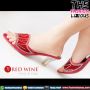 Sepatu High Heels Wanita Import - Red Wine A640-1