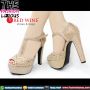 Sepatu Wanita Import - Red Wine XA179-6 Gold