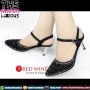 Sepatu Wanita Import - Red Wine Y5866-25 Black