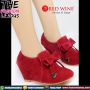 Sepatu Wanita Import - Red Wine X668-3 Red