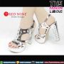 Sepatu Wanita Import - Red Wine X8288-11 Silver