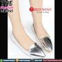 Sepatu Wanita Import - Red Wine XH6-1 Silver