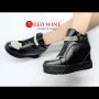 Sepatu Wanita Import - Red Wine V833 Black