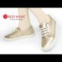 Sepatu Wanita Import - Red Wine VF189-2 Gold