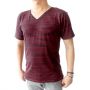 V Neck Line Maroon