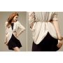 Cream Chiffon Cardigan