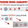 Stiker Segel Garansi Servis Komputer