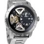 FOSSIL ME1132 Nate Twist Skeleton Black