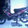 Jual Supra x 125 2010 AD solo Merah hitam