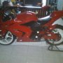 Jual cepat kawasaki ninja 250 merah modif  2011 DKI