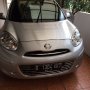 Jual Nissan March 2012 AT SIlver Mulus 