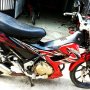 JUAL SATRIA FU thn 2010 Merah Hitam Mulus 