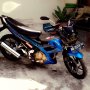 Jual Suzuki Satria FU tahun 2010 Biru hitam