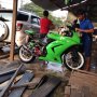 Jual Ninja 250 Hijau SE 2010 FULL MODIF 