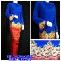 SETELAN SONGKET BLUE ROYAL