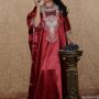 Kaftan Sateen Natali Swaroski Import Maroon   