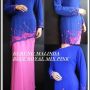 MALINDA KURUNG BLUE ROYAL MIX PINK