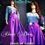 NOURA dress blue purple
