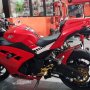 Jual Ninja 250 FI RED 2012 Modifikasi low KM 