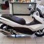 Jual Honda PCX 125 th 2010 low KM Putih Modif Simple.